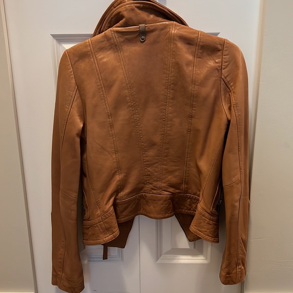 Aritzia Mackage tan leather jacket Xxs - Picture 4 of 7